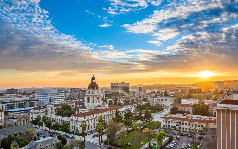 Pasadena-californie-coucher-de-soleil